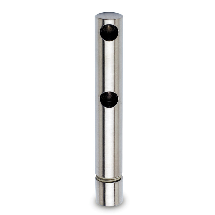 Doppelte Endstütze für Glasmontage Sabine 6 mm Edelstahl Design Material Zamak main product photo