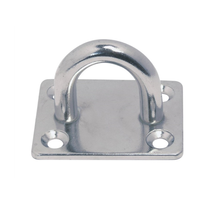 Decksplatte eckig 40 x 35 mm Bügel 6 mm Edelstahl-316 (A4) main product photo