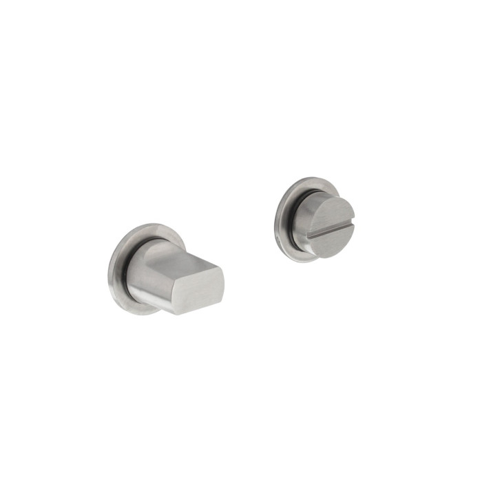 Intersteel WC-Schloss mit minimalistischer runder Rosette aus gebürstetem Edelstahl main product photo