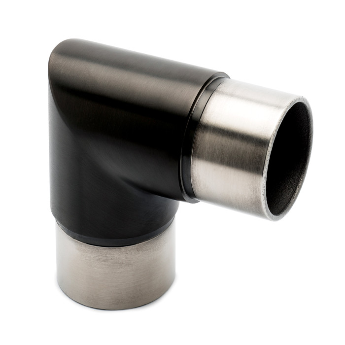 Rohrverbinder 90° Mia Schwarz Design 25,4 mm (1") main product photo
