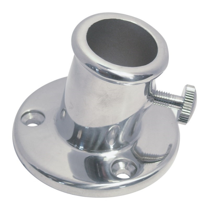 Flaggenstockhalter 80° 65 mm für Rohr max. 26 mm Edelstahl-316 (A4) main product photo