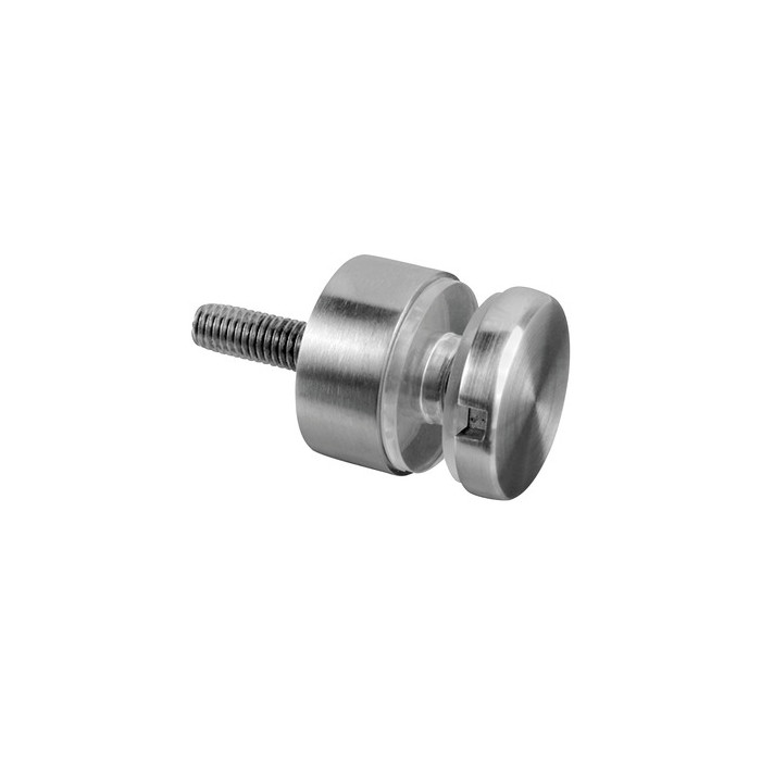 Glasadapter Ø 30 mm flach Länge M8 Zinkdruckguss Edelstahl Modell 0746 main product photo