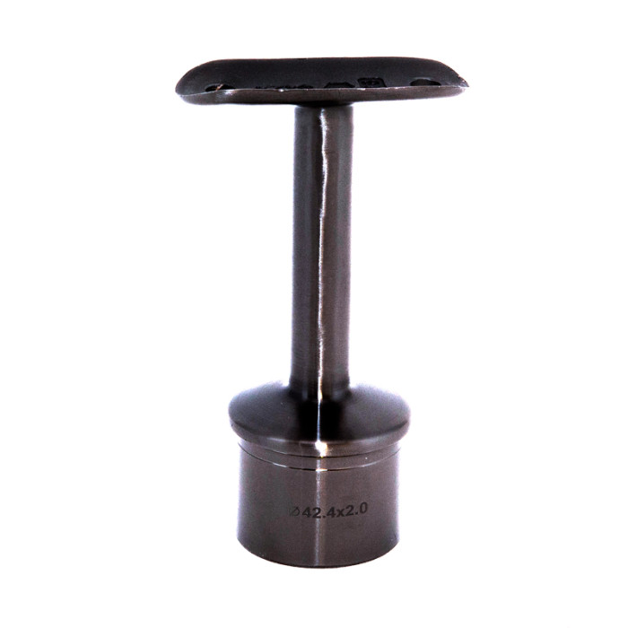 Geländerhalter 42,4 x 2,0 mm für Träger 42,4 mm Edelstahl anthrazitgrau Modell 0342 main product photo