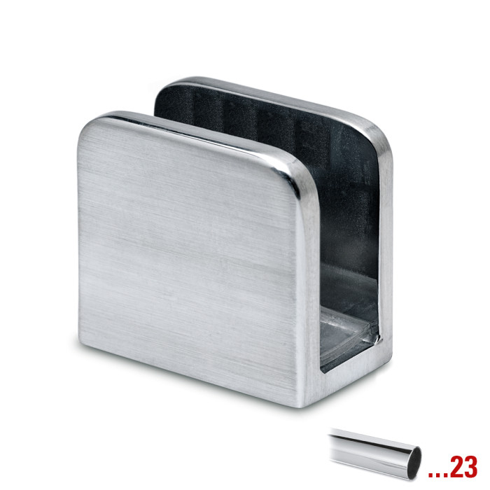 Glasplattenträger Franca Chrom Design Material Zamak main product photo