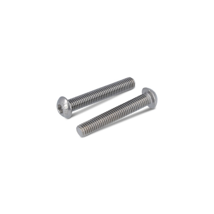 Flachrundkopfschrauben Innensechskant, Vollgewinde ISO 7380-1 A2-070 M6X80/80 (100 Stück) main product photo