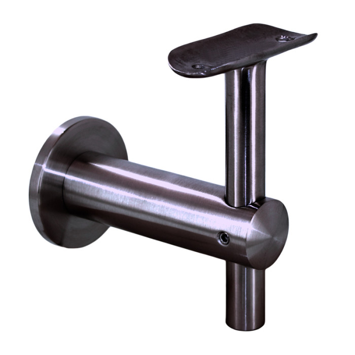 Handlaufträgerrohr 42,4 mm Edelstahl anthrazitgrau Modell 0305 main product photo
