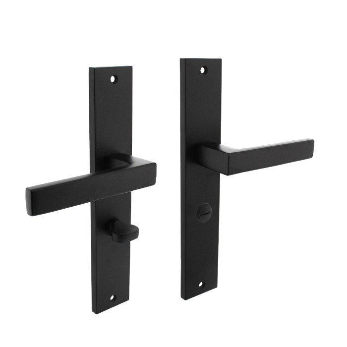 Intersteel Türgriff Hera auf Schild 245x45 mm WC63/8 mm mattschwarz main product photo