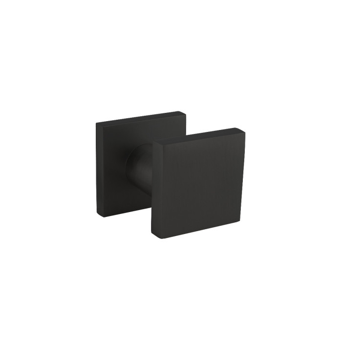 Intersteel Haustürknopf quadratisch 58x58mm©einseitige Montage Aluminium schwarz main product photo