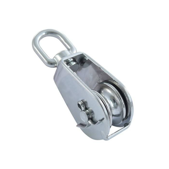Seil-Block mit Wirbelauge Rolle entnehmbar für Seil 8 mm Rolle 32 mm Edelstahl-304 (A2) / MS main product photo