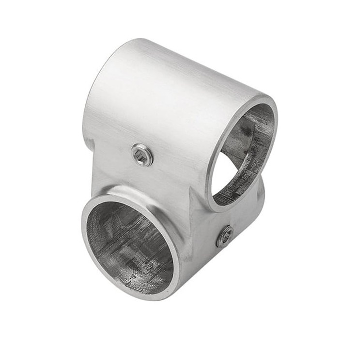 Kruis connector offset voor buis 42,4 mm RVS-316 mat geslepen Edelstahl-316 main product photo