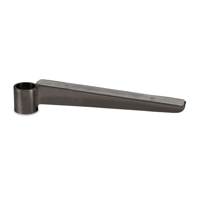 Glasplattenträger mit Gummiauflage Debra 200 mm für Rohr Ø 38,1 mm (1,5") Schwarz Design main product photo