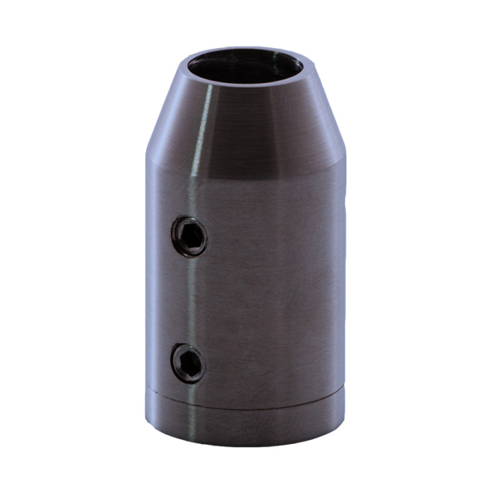 Rutenhalter für Rute 12 mm flach Edelstahl anthrazitgrau Modell 0650 main product photo
