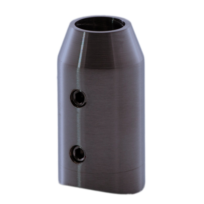Rutenhalter für Rute 12 mm Rohr 42,4 mm Edelstahl anthrazitgrau Modell 0650 main product photo