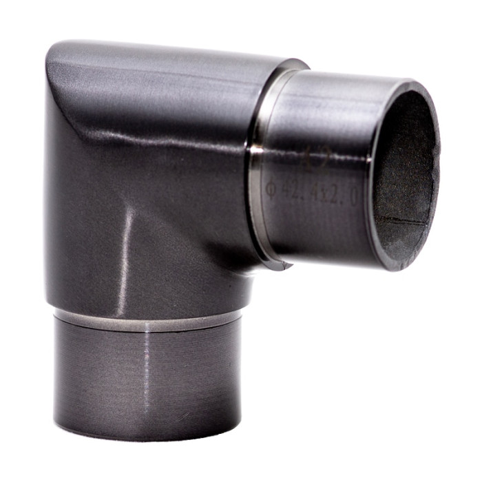 Rohrverbinder für Rohr 42,4 x 2,0 mm massiv Edelstahl anthrazitgrau Modell 0301 main product photo