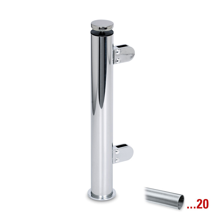 Pfosten Anneroos Endpfosten rechts 38,1 mm (1,5") Edelstahl Design Material Zamak main product photo