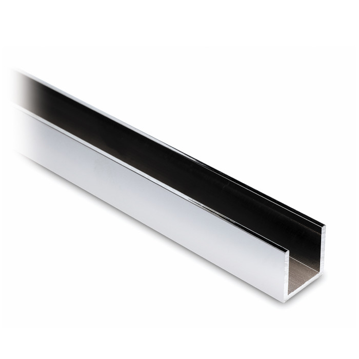 U-Profil 15 x 15 x 15 mm Chrom Design Material Aluminium main product photo