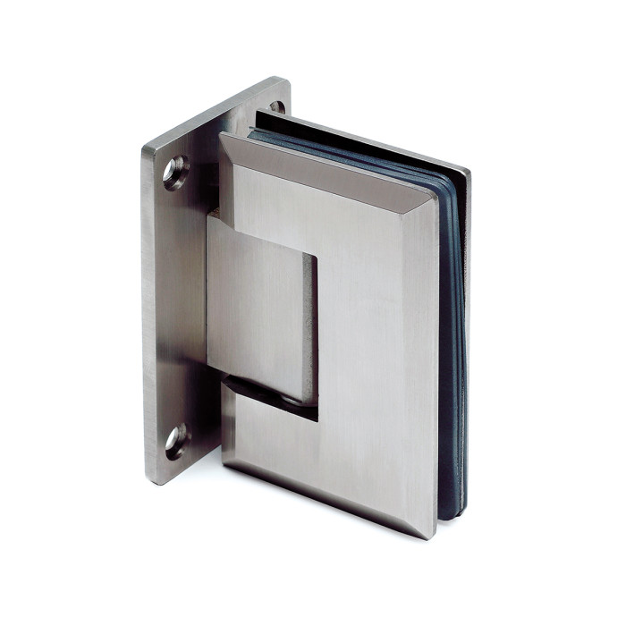 Glastürscharnier Akasha Glas / Wand beidseitiger Fuß Edelstahl Design Material Edelstahl main product photo