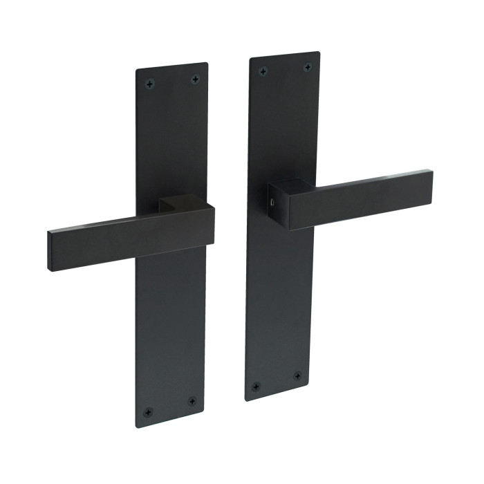 Intersteel Türgriff Amsterdam mit Schild 250x55x2mm blind schwarz Edelstahl-304 main product photo