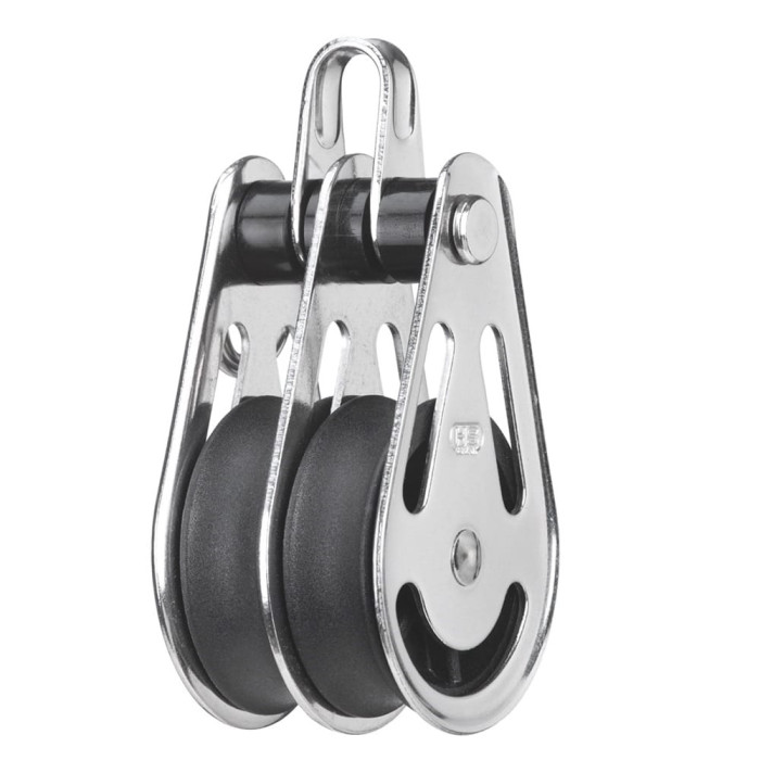 Sprenger Block 10mm mit Gleitlager mit 2 Rollen und Bügel Edelstahl-304 (A2) main product photo