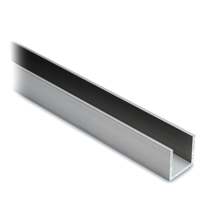 U-Profil 15 x 15 x 15 mm Edelstahl Design Material Aluminium main product photo
