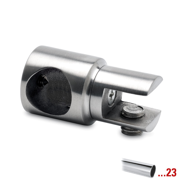 Glashalter geschlossen für Rohr Ø 19,0 mm Maty Chrom Design Material Zamak main product photo