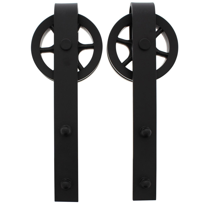 Intersteel 2er-Set Hängerollen Rad 340 mm mattschwarz main product photo