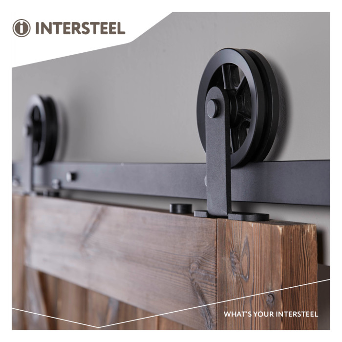 Intersteel Schiebetürsystem Wheel Top mattschwarz main product photo