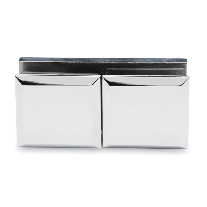 Winkelverbinder 180°, eckig Garina Chrom Design Material Edelstahl main product photo