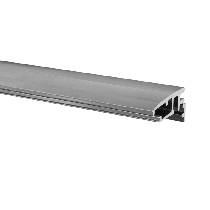 Anschlussprofil Easy Glass Smart oben Einbaulänge 5000 mm Modell 6979 Aluminium (unbearbeitet) main product photo