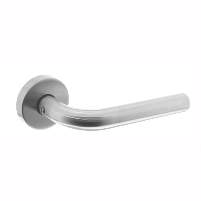Intersteel Türgriff gerade mit Rosette Edelstahl gebürstet main product photo