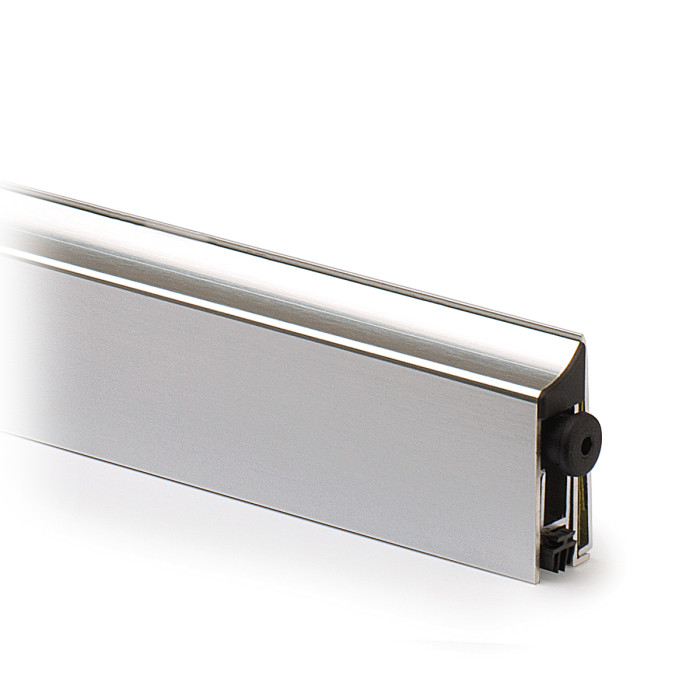 Absenkdichtung für Glastür, selbstklebend Clarita DIN rechts 1030 mm Edelstahl Design Material Aluminium main product photo