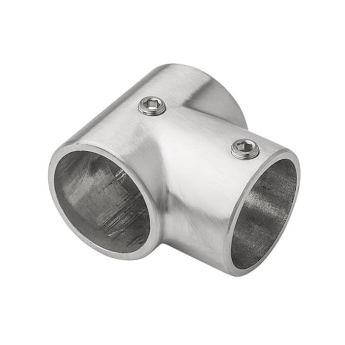 T-koppeling kort voor buis 42,4 mm RVS-316 mat geslepen Edelstahl-316 main product photo