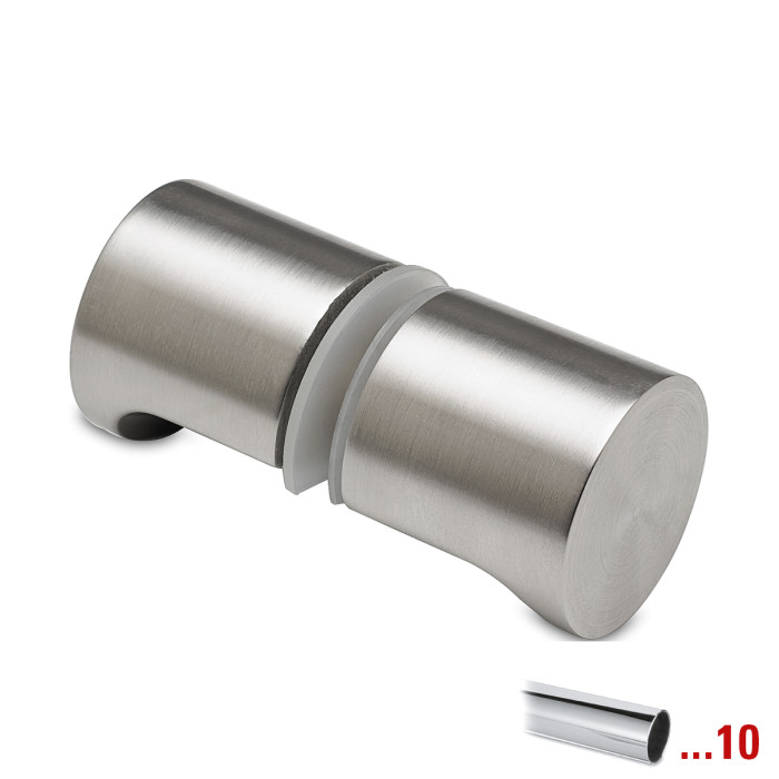 Glastürknopf, zweiseitig Laika Chrom Design Material Edelstahl main product photo