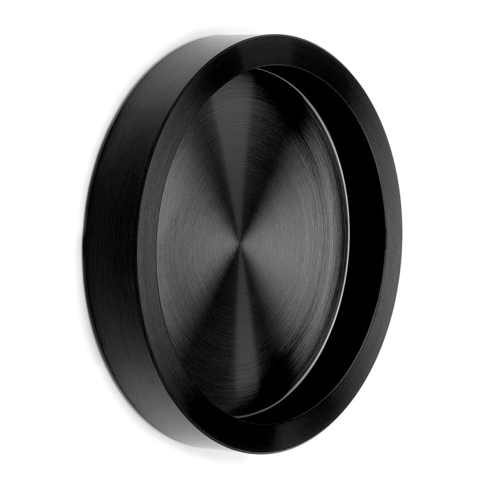 Griffmuschel für Glastür, selbstklebend Rowana Schwarz Design main product photo