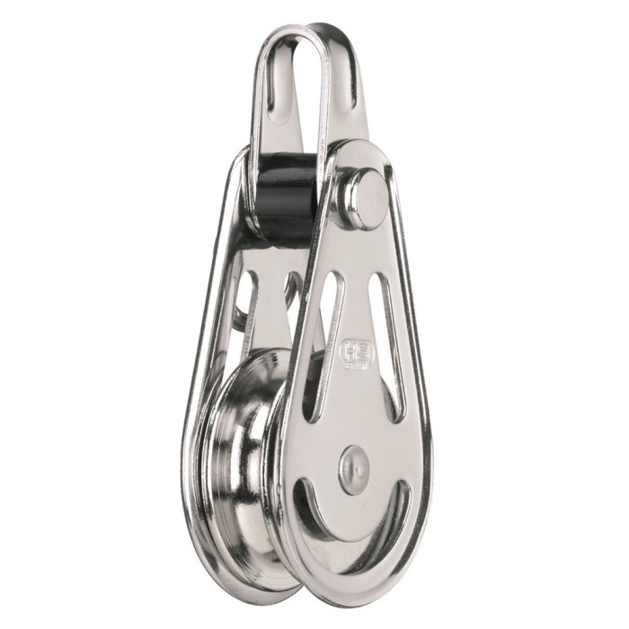 Sprenger Block mit Gleitlager für Drahtseil max. 6 mm mit Bügel Edelstahl-304 (A2) main product photo