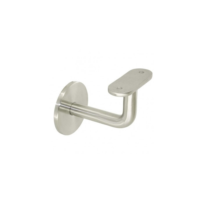 Hausmarke Handlaufhalterung flach Edelstahl matt poliert Modell 0111 main product photo
