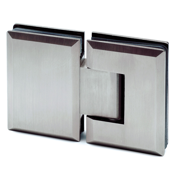 Glastürscharnier Akasha Glas / Glas flächenbündig Edelstahl Design Material Edelstahl main product photo