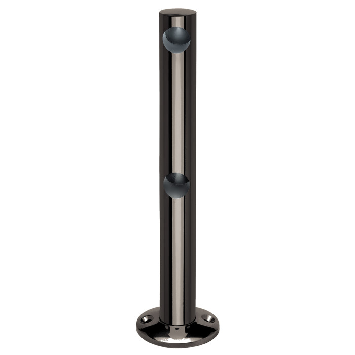 Doppelte Endstütze für Holzmontage Abra 10 mm Schwarz Design main product photo