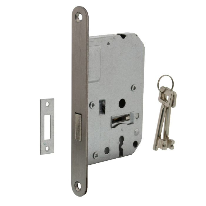 Intersteel Wohnklavierschrankschloss 55 mm Edelstahl gebürstet main product photo