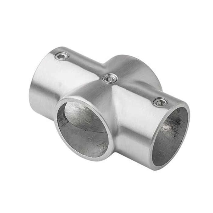 Kruisstuk voor buis 42,4 mm RVS-316 mat geslepen Edelstahl-316 main product photo