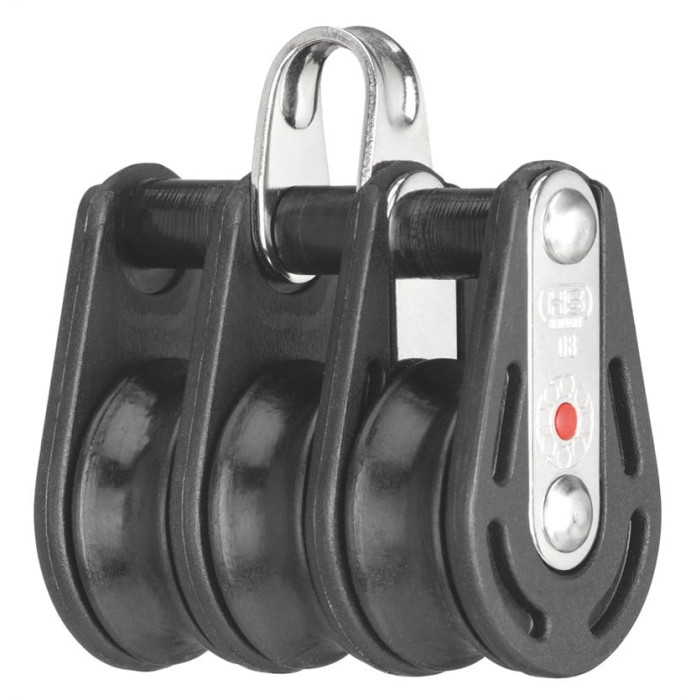 Sprenger Block 8mm mit Kugellager mit 3 Rollen und Bügel Edelstahl-304 (A2) main product photo