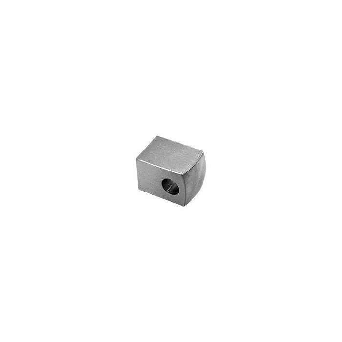 Quadratischer Querstangenhalter flach für Stange 10 mm Edelstahl main product photo