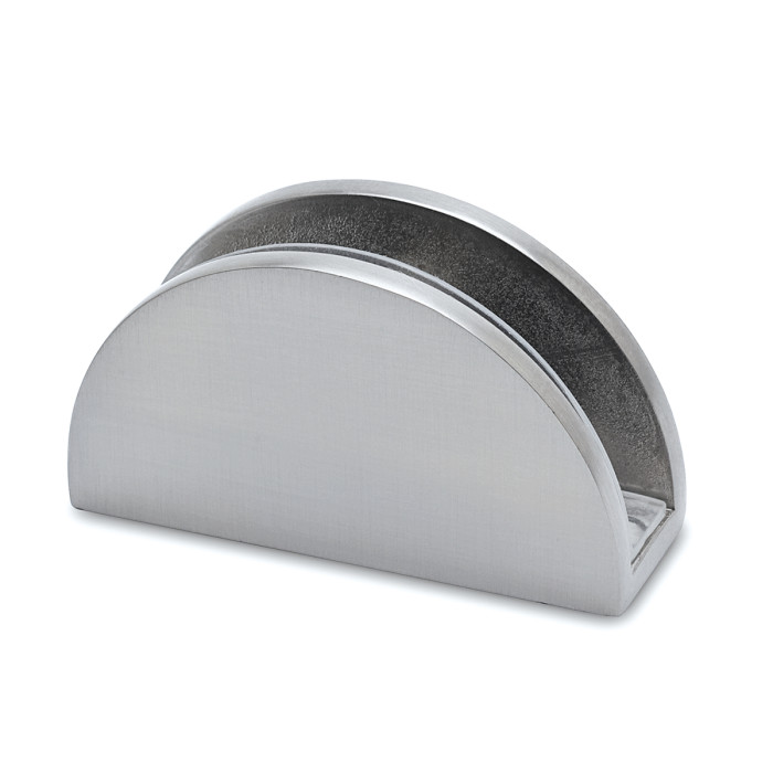 Glasplattenträger Kora 6 - 8 mm Edelstahl Design Material Zamak main product photo