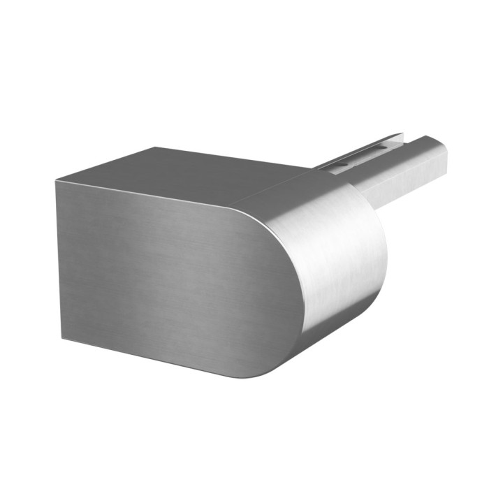 Wandflansch 90 Grad für U-Profilrohr 42,4 mm festes Aluminiumblech Modell 6507 main product photo