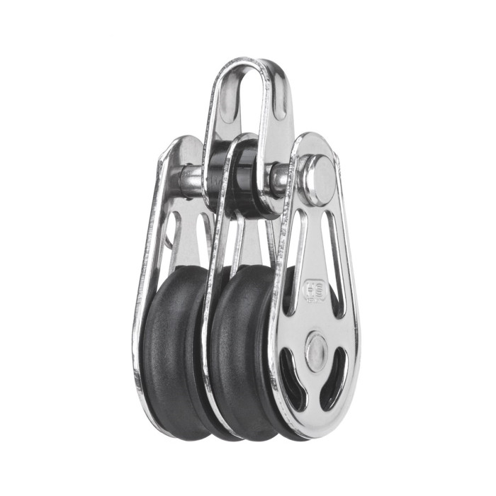 Sprenger Block 6mm mit Gleitlager mit 2 Rollen und Bügel Edelstahl-304 (A2) main product photo