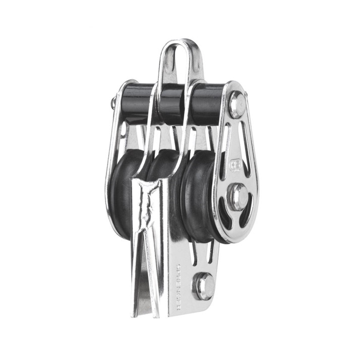 Sprenger Block 6mm mit Gleitlager 3 Rollen Bügel Hundsfott,V-Kle mme Edelstahl-304 (A2) main product photo
