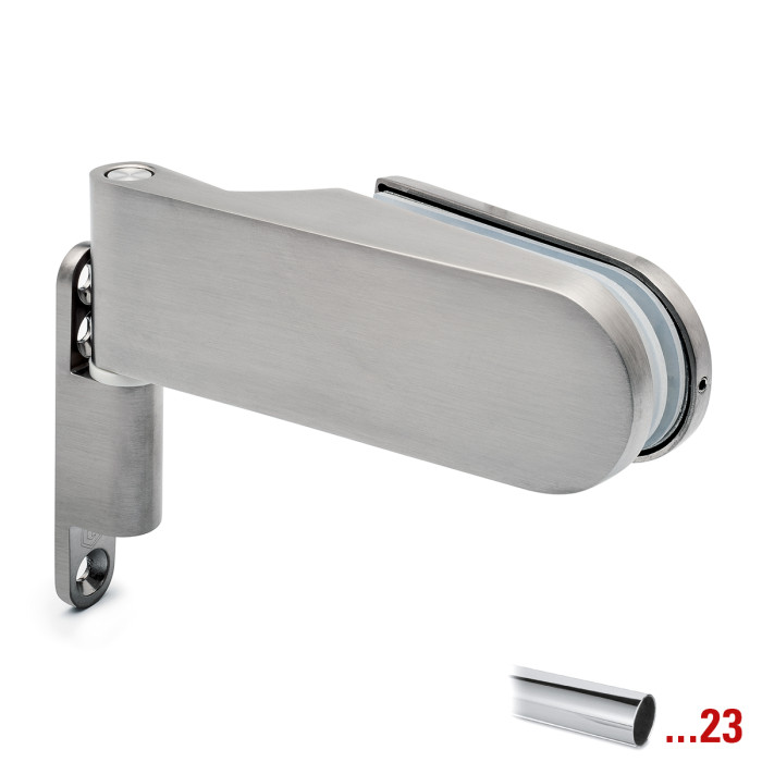 Glastürscharnier Jindy Chrom Design Material Zamak main product photo