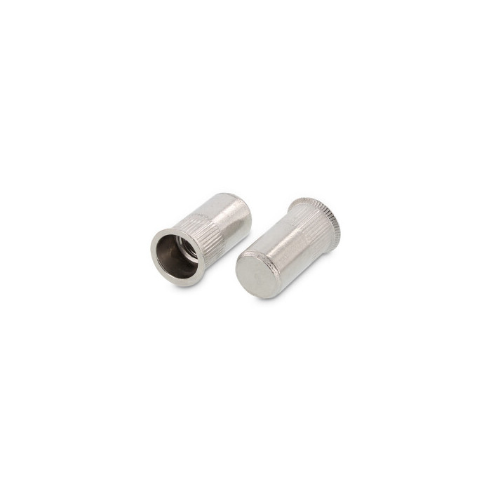 Seko-Einnietmuttern, Rundschaft geschl., gerändelt Art. 1024 A4 M5X20,5 (250 Stück) main product photo