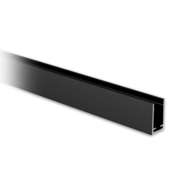 U-Profil 40 x 25 x 40 mm Aluminium Schwarz Design main product photo