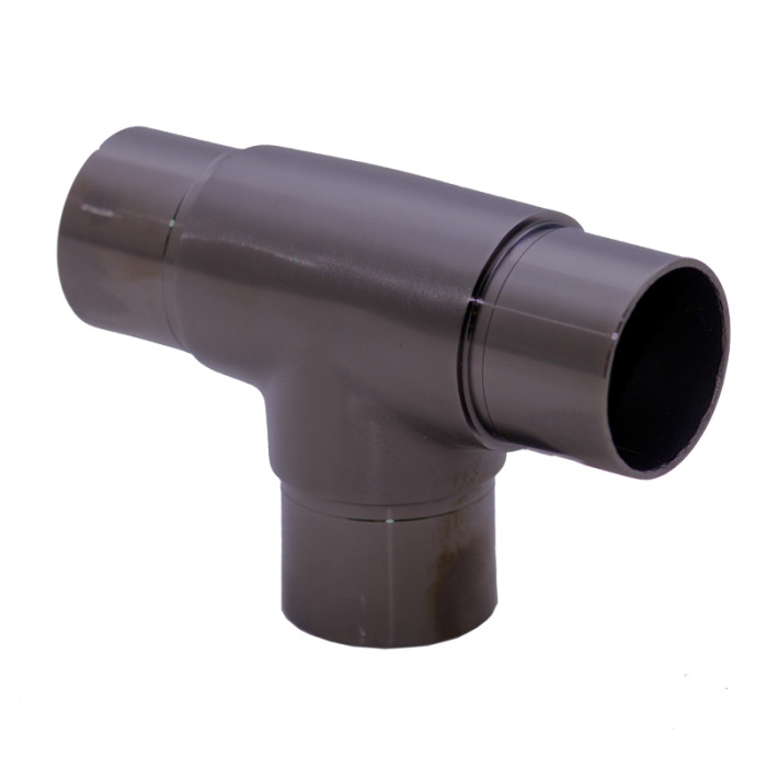 Rohrverbinder für Rohr 42,4 x 2,0 mm fest Edelstahl anthrazitgrau Modell 0206 main product photo